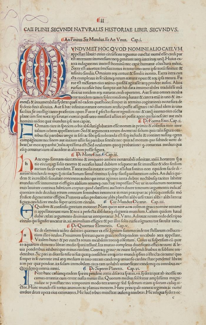 Historia naturalis. Hrsg. von Johannes Baptista Palmarius unter Verwendung der Emendata des Hermolaus Barbarus d.J. .
