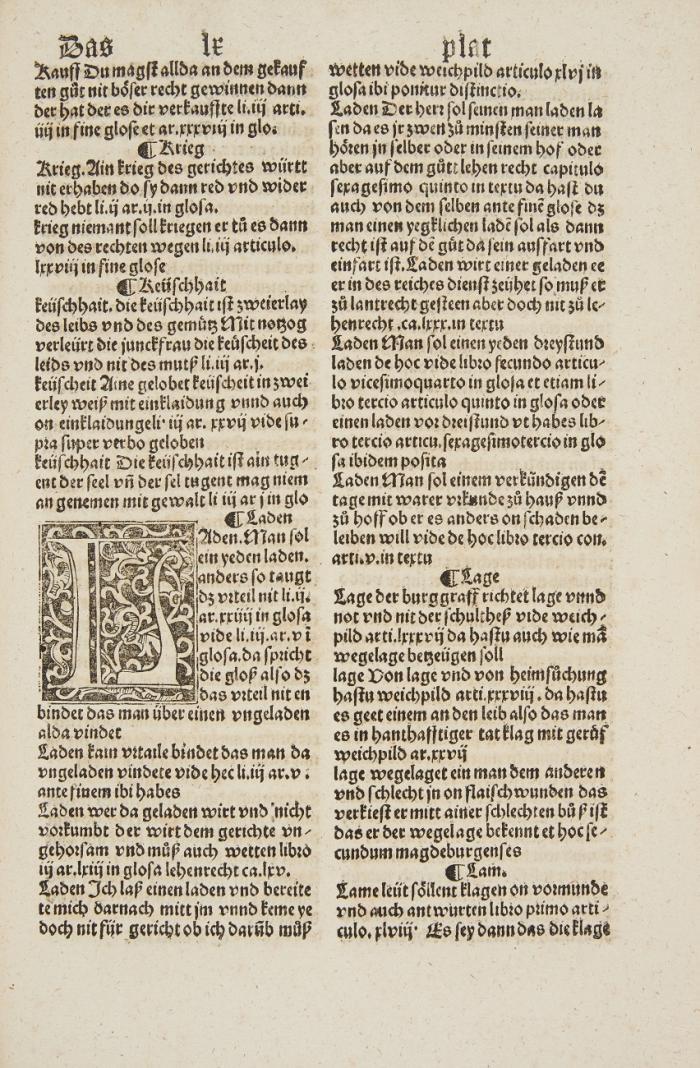 Remissorium mit sambt dem weichpilde und lehenrecht. 3 Teile in 1 Bd.
