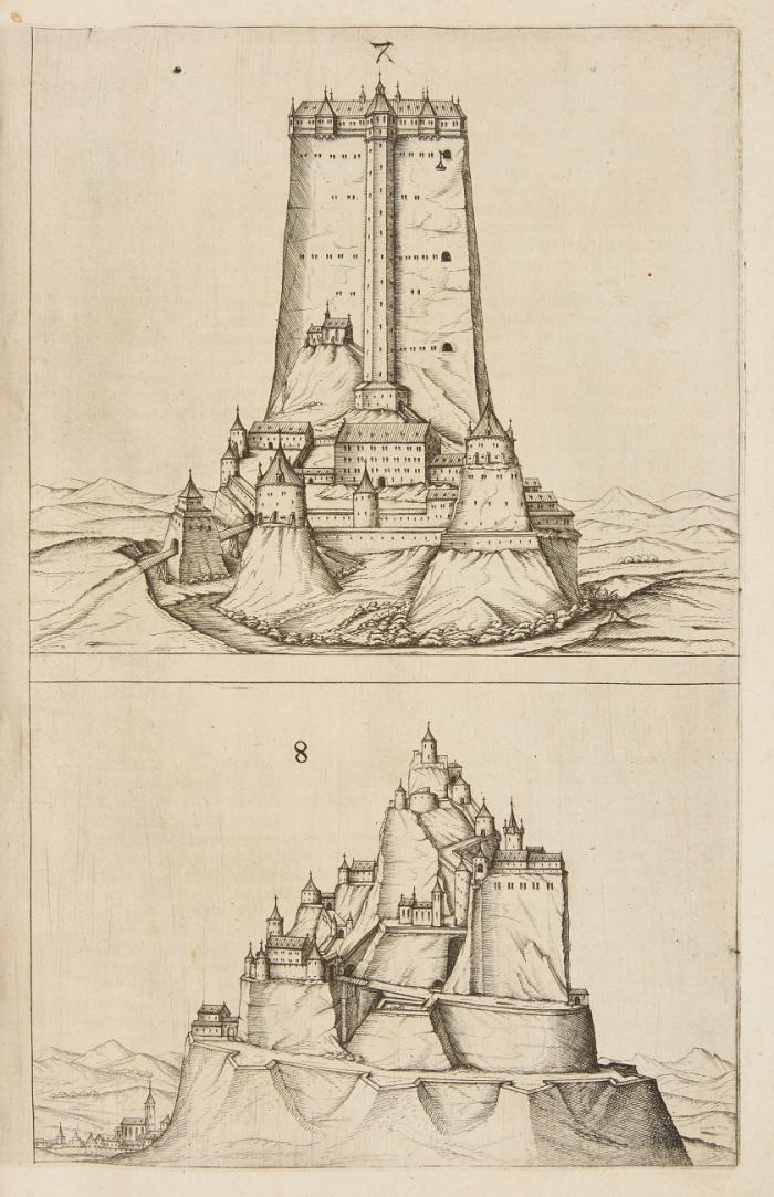 Architectvra von Vestungen. wie die zu unsern zeiten mögen erbawen werden / an Stätten Schlössern/ vñ Clussen/ zu Wasser/ Land/ Berg vñ Thal... 3 Tle. in 1 Bd.