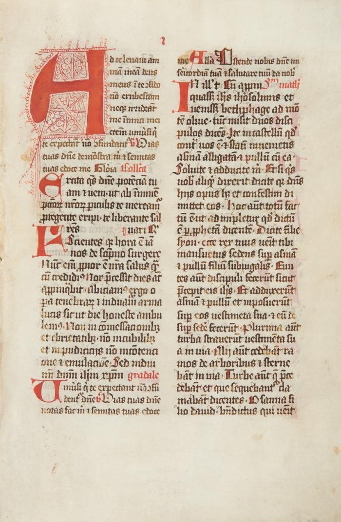 Missale.
Lateinische Handschrift auf Pergament.