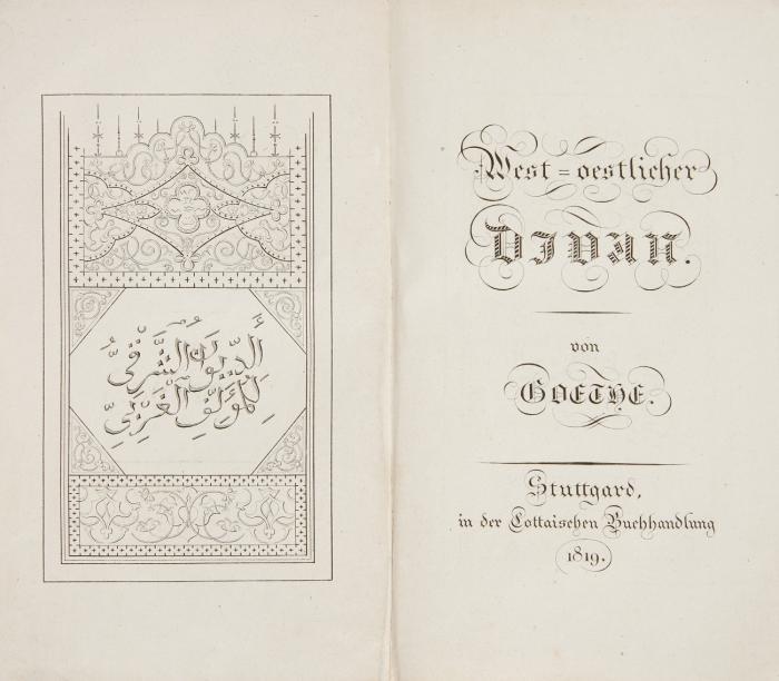 West-oestlicher Divan.