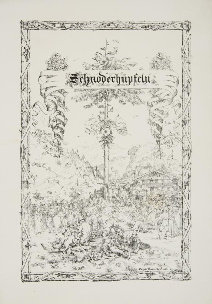 Baierische Gebirgslieder mit Bildern.