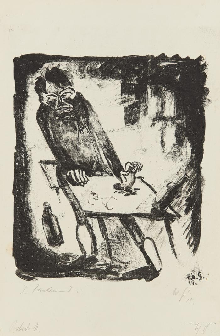 FEDJA SPIELT ZUM ERSTEN MAL MIT DEM SELBSTMORD (AUS: DER LEBENDE LEICHNAM) 1919