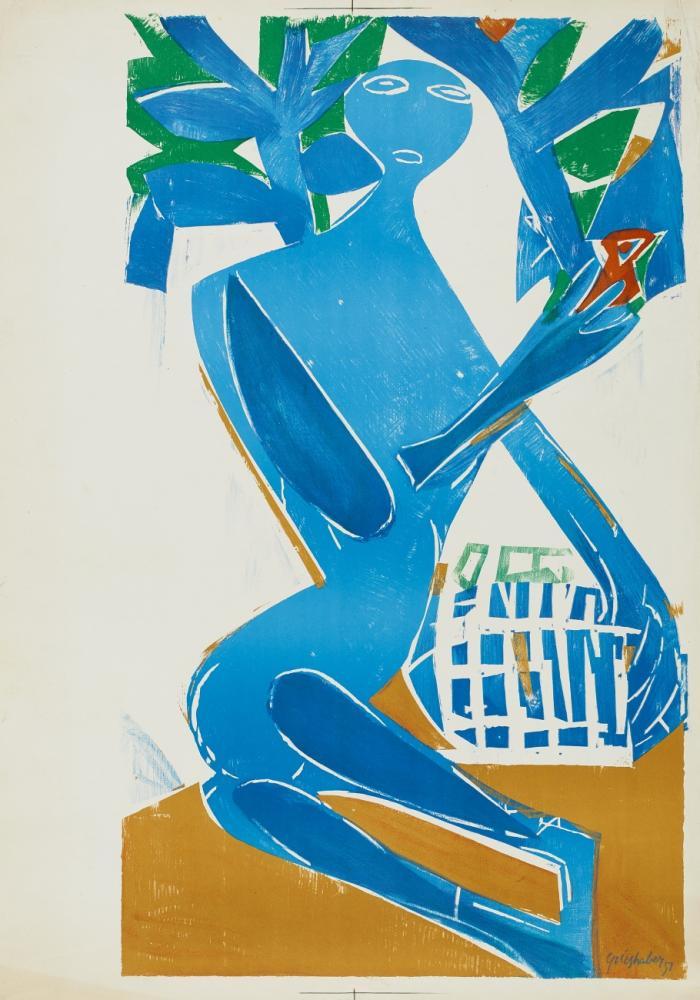 VOGELFREI / PLAKAT DEUTSCHE KUNST NACH 45