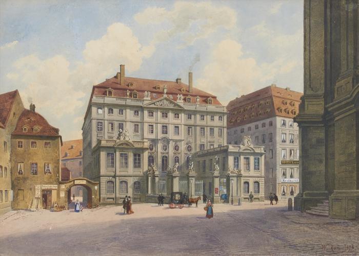 Dresden. – Das Coselpalais in Dresden.