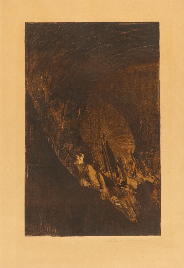 BEWAFFNUNG IN EINEM GEWÖLBE (VERWORFENE FASSUNG ZUM BAUERNKRIEG)