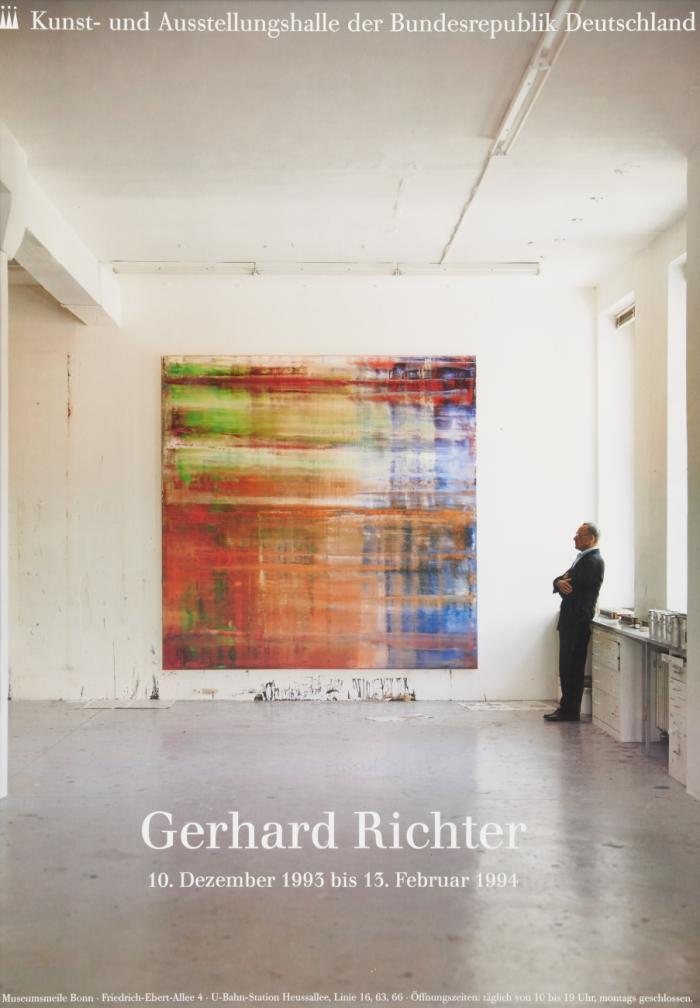 PLAKAT GERHARD RICHTER 10. DEZEMBER 1993 BIS 13. FEBRUAR 1994