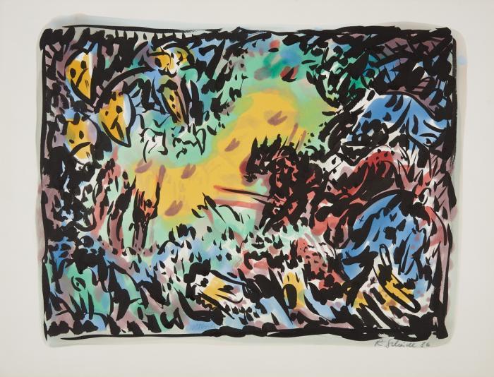 DER RITT 1986 / TÜRLANDSCHAFT 1986