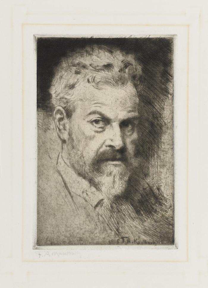 Porträts. – Friedrich August von Kaulbach. Selbstbildnis.