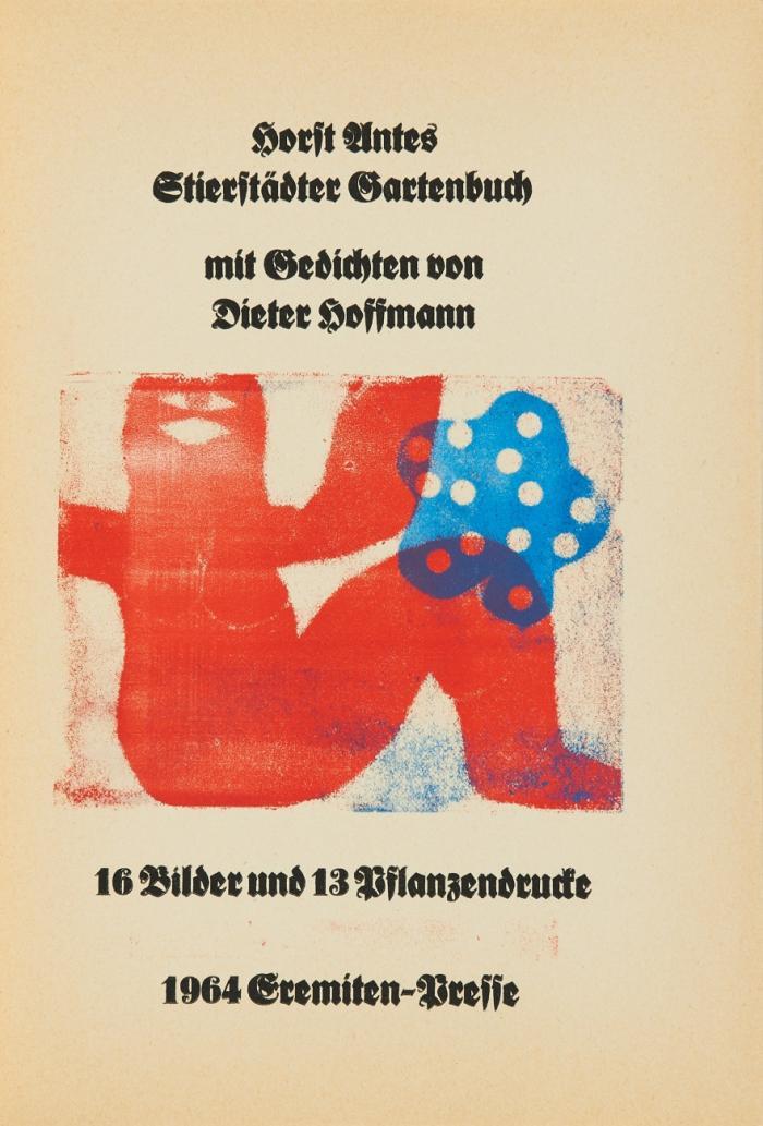 Stierstädter Gartenbuch. Mit Gedichten von Dieter Hoffmann.