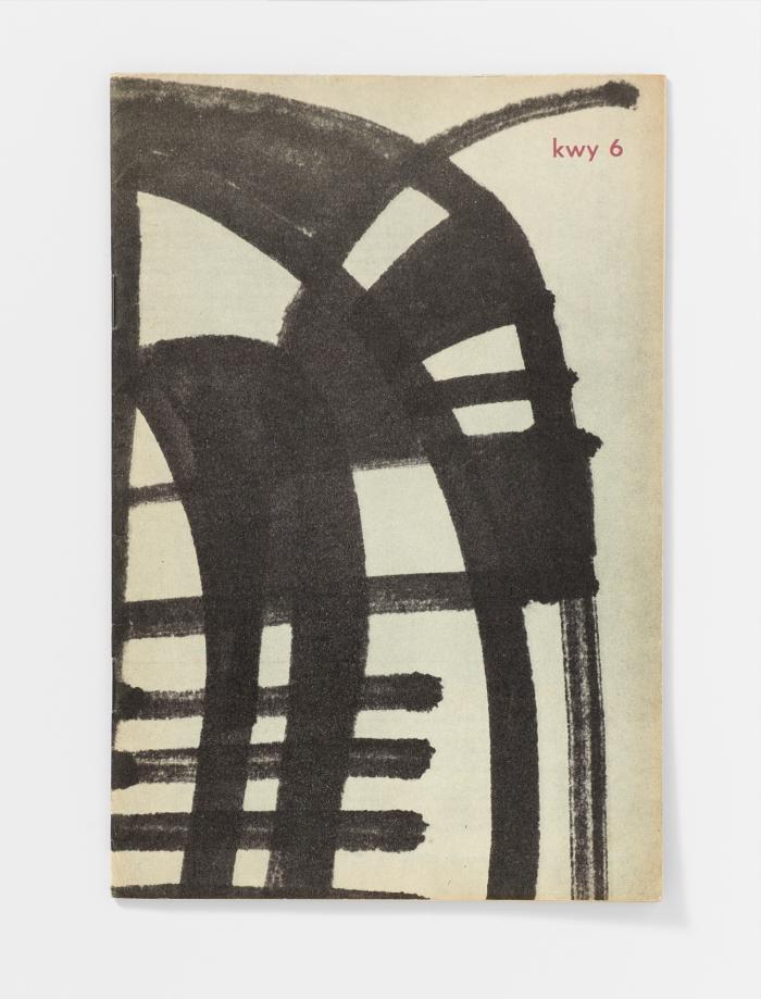KWY #6. Revue trimestrielle d'art actuel.