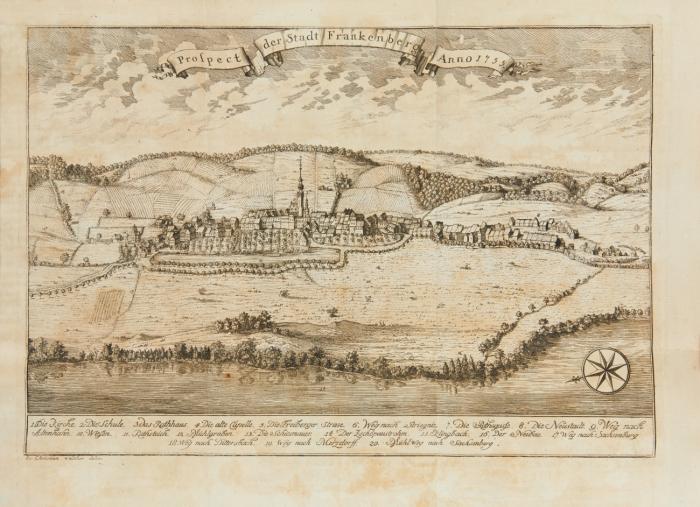 Historische Nachrichten von dem im Meißnischen Ober-Ertzgebirge an der Zschopau liegenden Franckenberg und Sachsenburg, welche beyder Oerter Gegend, Alterthum, Erbauung, Besitzer, Veränderung ... nebst anderen merckwürdigen Begebenheiten betreffen, gesammlet und mit diplomatischen Beylagen bewiesen.