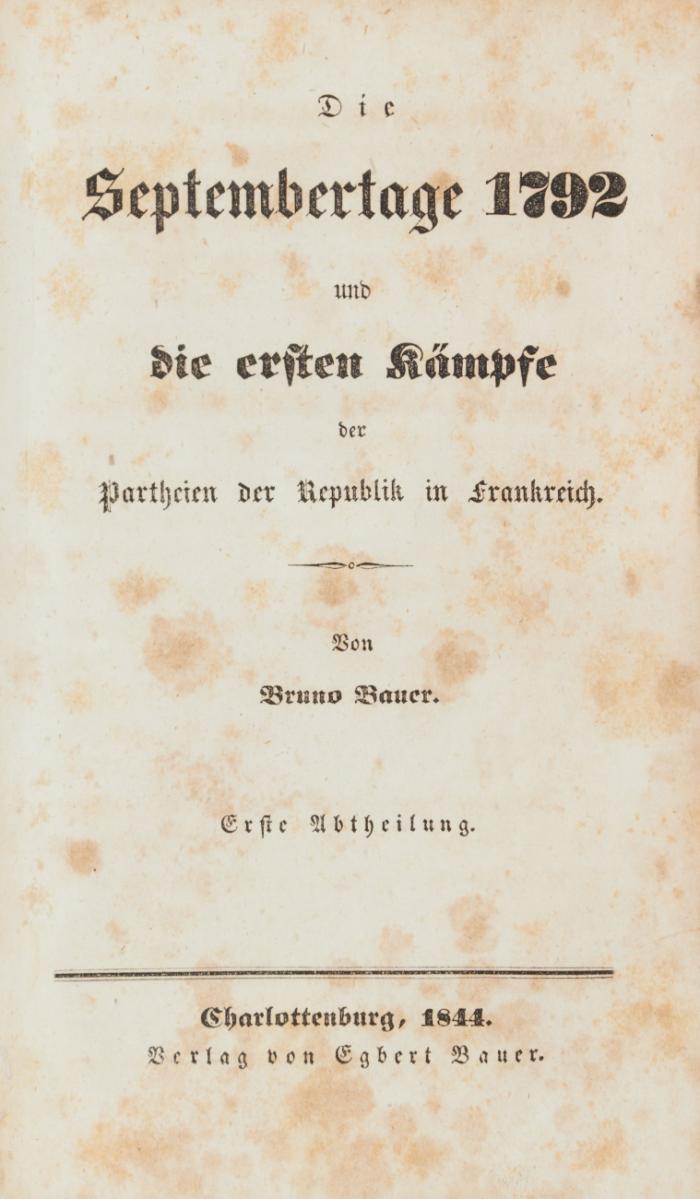 Denkwürdigkeiten zur Geschichte der neueren Zeit seit der Französischen Revolution. Nach den Quellen und Original-Memoiren bearbeitet und herausgegeben. 6 Hefte in 1 Band.