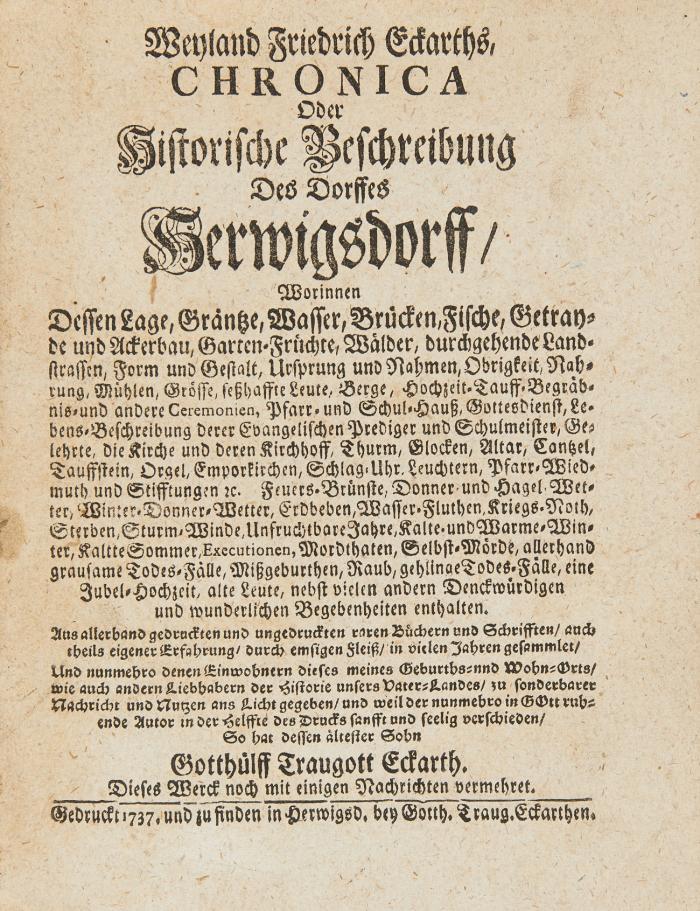 Sammelband mit 4 Dorfchroniken aus der Zittauer Gegend.