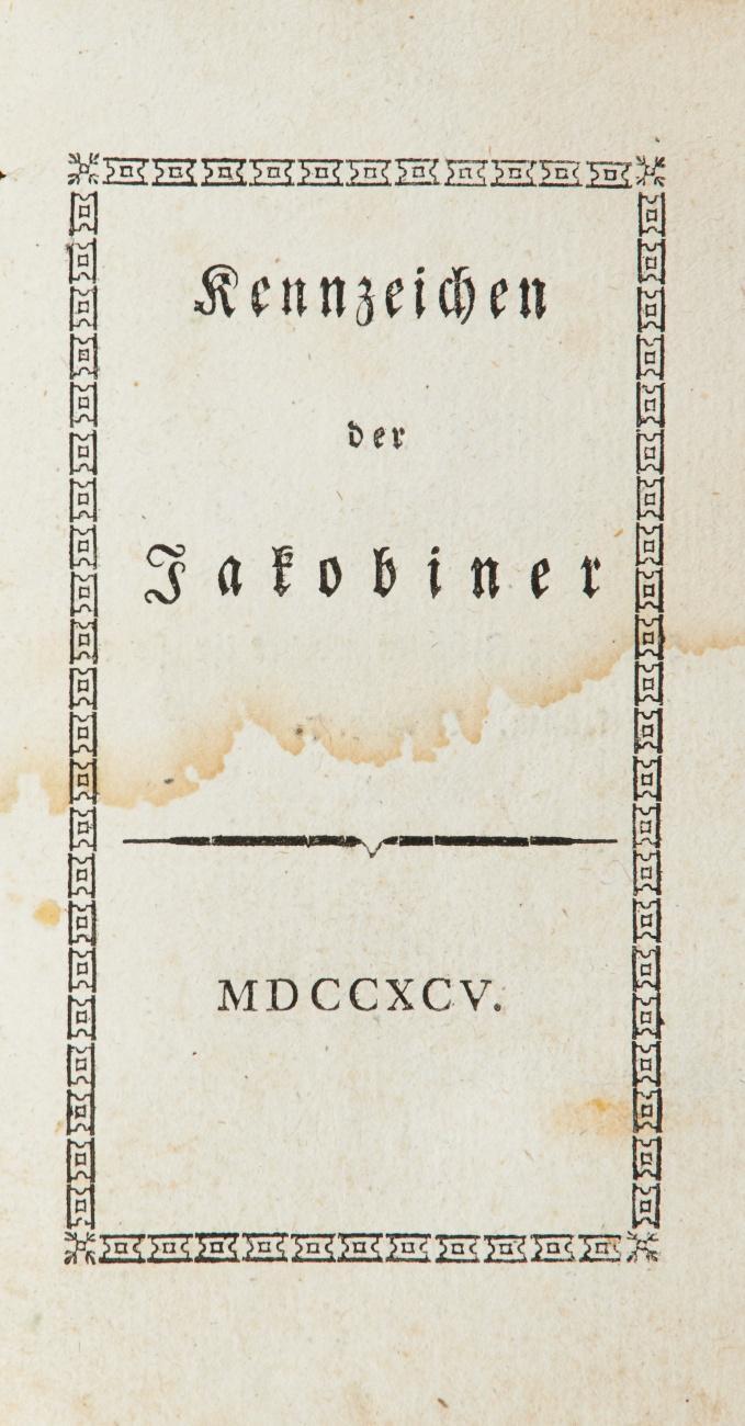 Kennzeichen der Jakobiner.