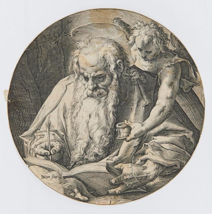 Evangelist Matthäus (im Rund).