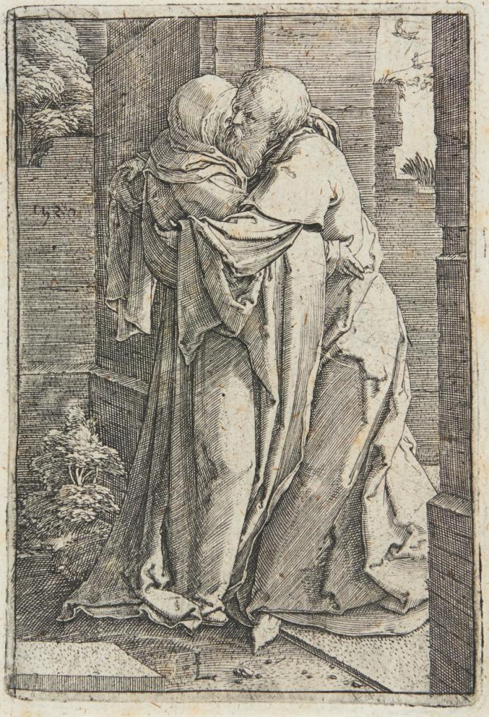 Joachim und Anna unter der Goldenen Pforte.