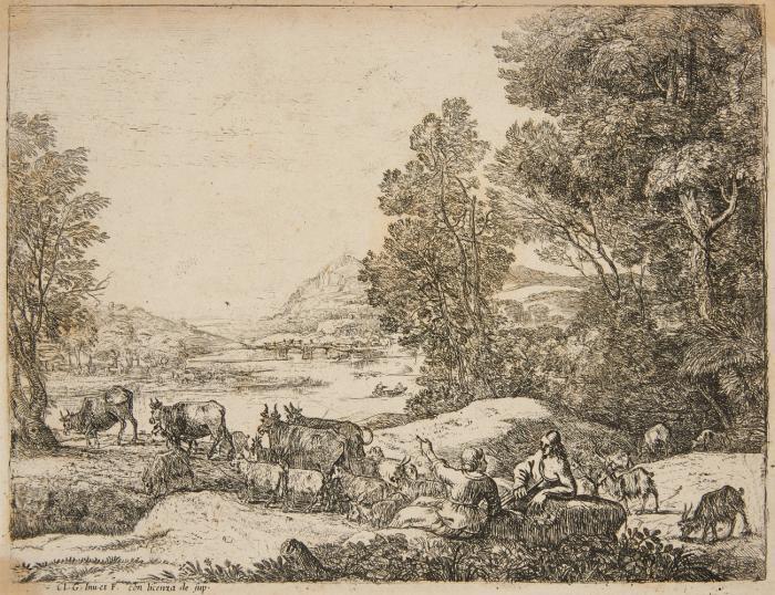 Berger et Bergère conversant (Hirte und Hrtin im Gespräch).