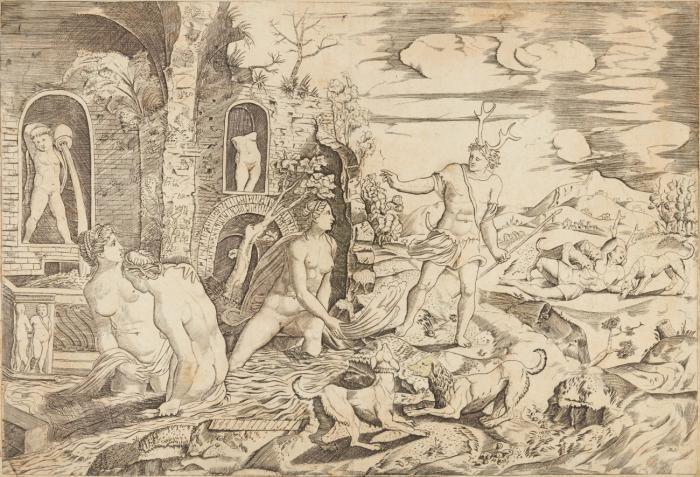 Diana und Aktäon.
