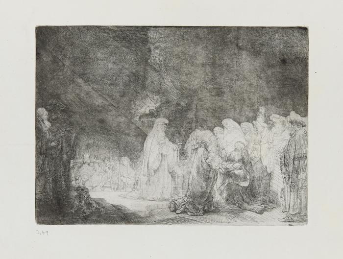 Die Darstellung im Tempel, im Breitformat.