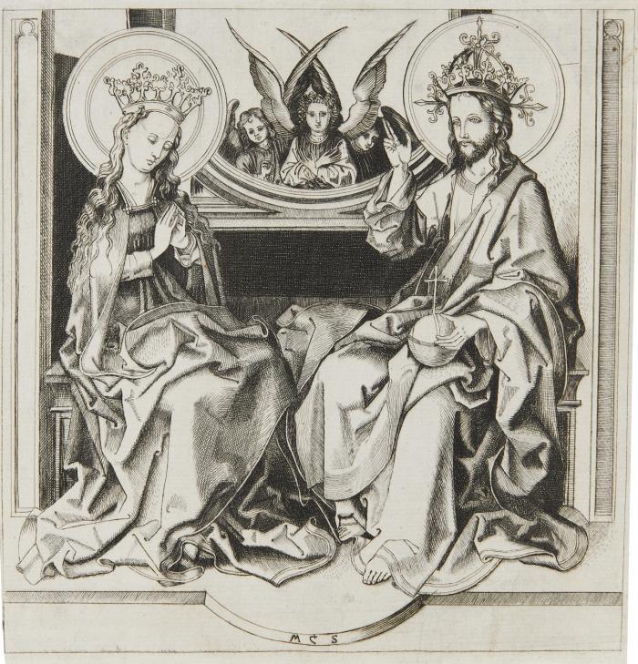 Christus segnet Maria.