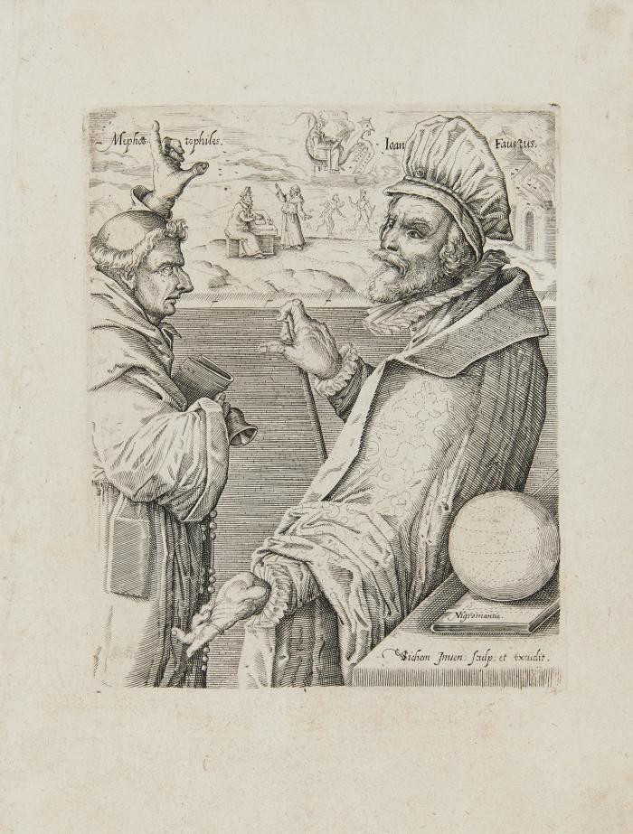 Dr. Faustus und Mephistopheles.