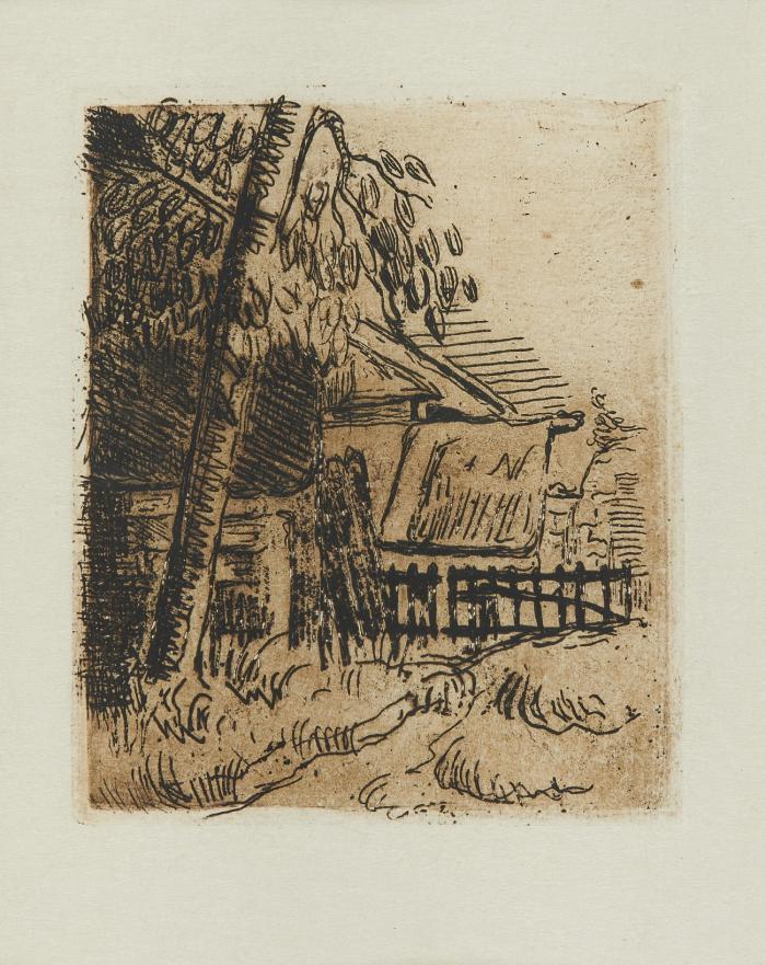 Entrée de ferme, rue Rémy (Auvers, juillet 1873).