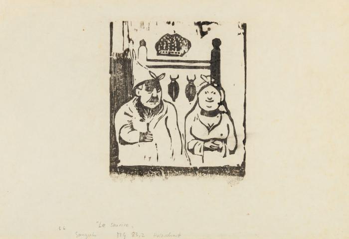 Le Sourire. Personnages Comiques - Gaspard et sa Femme.