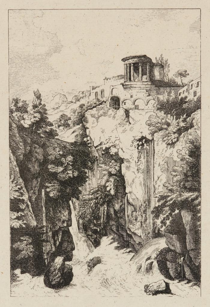 Der Sibyllentempel in Tivoli.