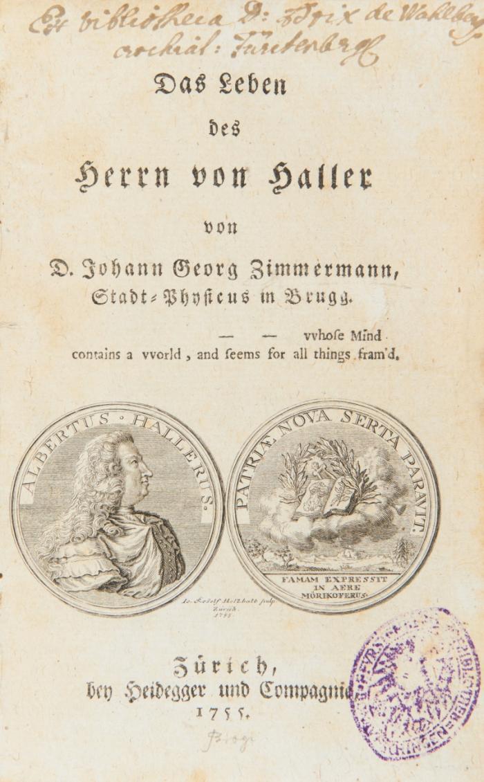 Das Leben des Herrn von Haller.