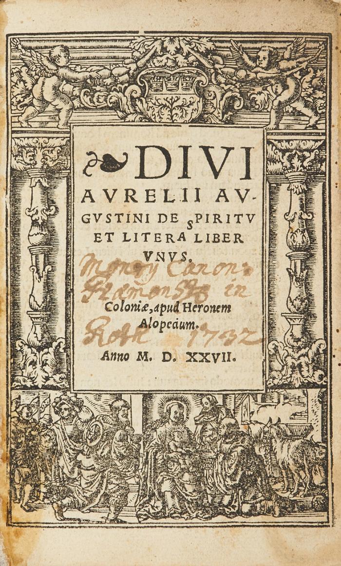 De spiritv et litera liber vnvs.