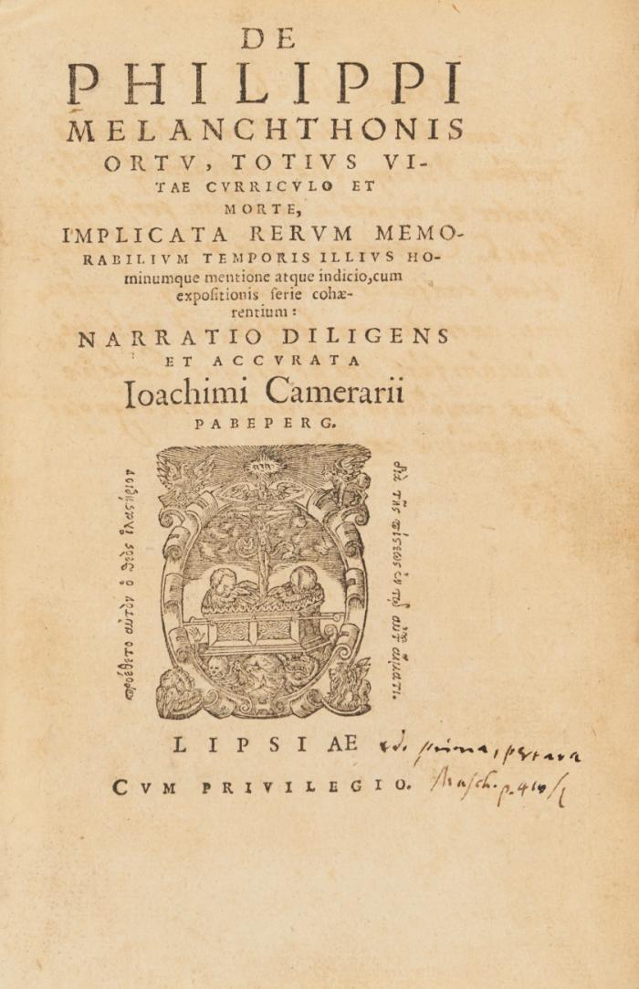 De Philippi Melanchthonis ortu, totius vitae curriculo et morte.