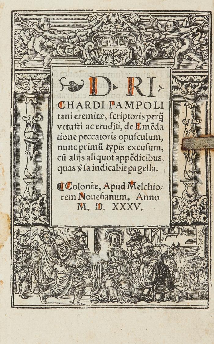De Emedatione peccatoris opusculum, nunc primu typis excusum,|cu alijs aliquot app?dicibus...