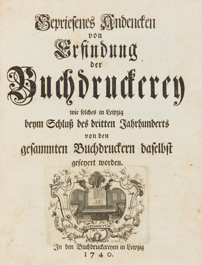 Buchdruckjubilläum. - Sammelband mit 3 Festschriftenzum 300-jährigen Jubiläum der Erfindung des Buchdrucks.