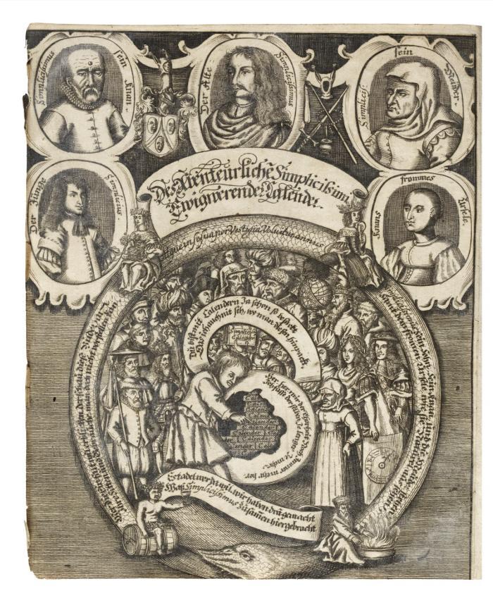 Des Abenteurlichen Simplicissimi ewig-währender Calender ... Nicht weniger viel seltzame/ jedoch warhaffte Wunder-Geschichten ... samt Beyfügung etlicher Künst- und Wissenschafften befindlich ...