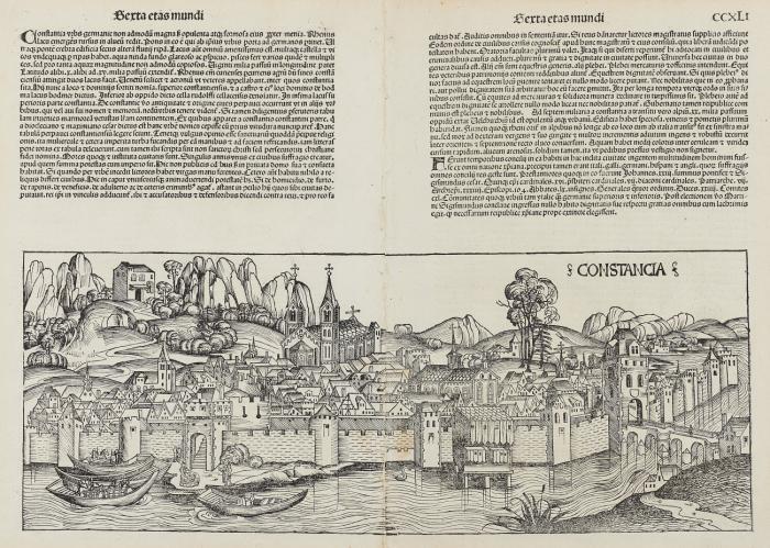 Konstanz - Constancia. Gesamtansicht von Konstanz am Bodensee.