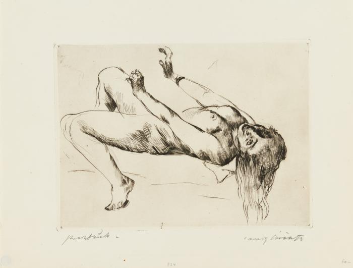 LIEGENDER WEIBLICHER AKT. STUDIE ZU JOSEPH UND POTIPHAR