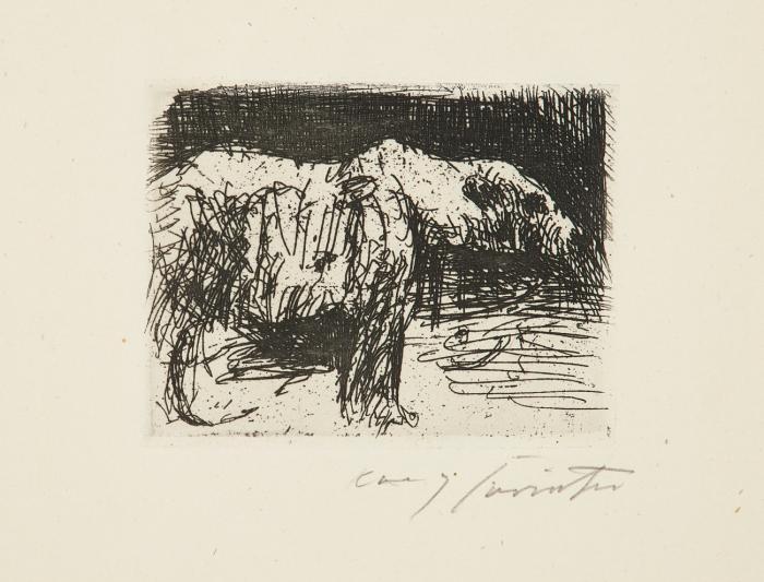 DER EISBÄR 1917 / DREI PERSONEN AM TISCH BEI LAMPENSCHEIN 1924