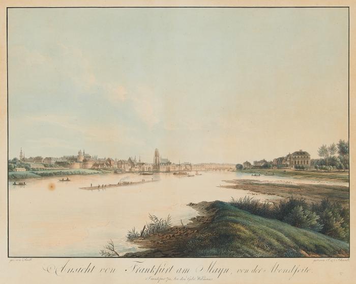 Frankfurt. – Ansicht von Frankfurt am Mayn, von der Abendseite.