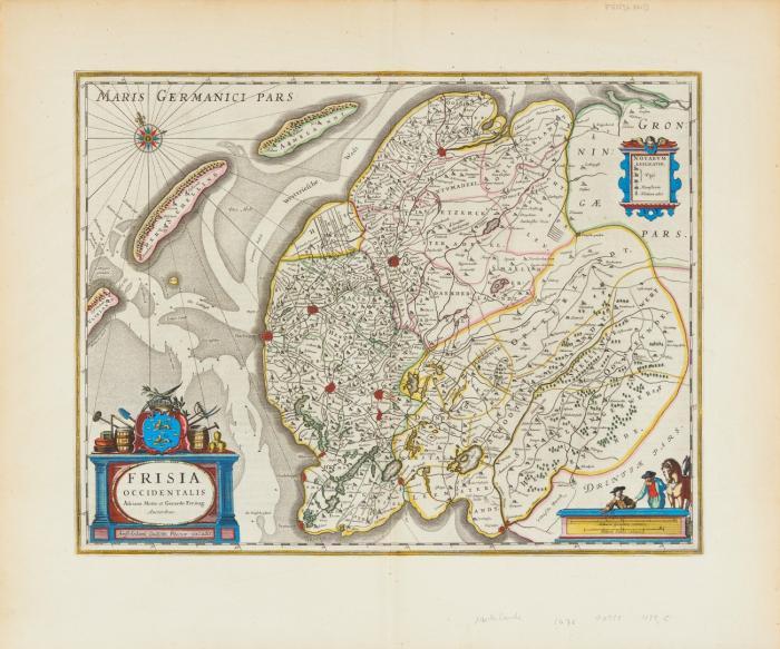 Niederlande. Westfriesland. Frisia occidentalis, mit Leeuwarden als zentralem Ort sowie den Inseln Ameland und Terschelling.