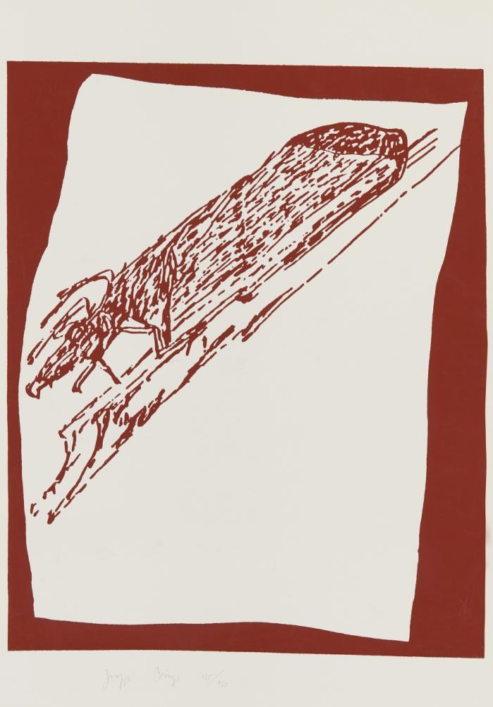 HIRSCH AUF URSCHLITTEN