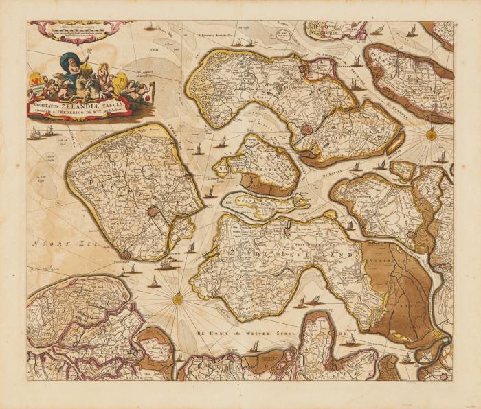 Niederlande. Zeeland. Comitatus Zelandiae Tabula.