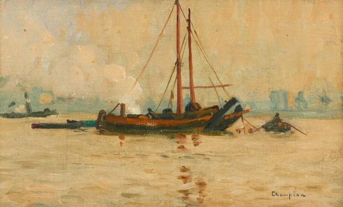 BOOTE AUF DEM RHEIN