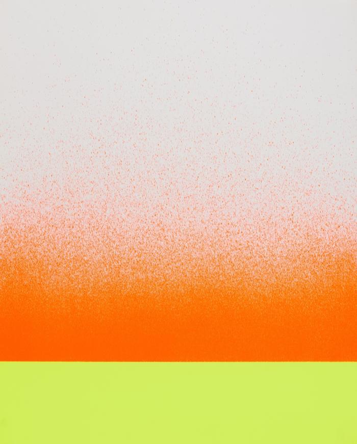 LEUCHTGELB KALT MIT LEUCHTROT–ORANGE BIS WEISS