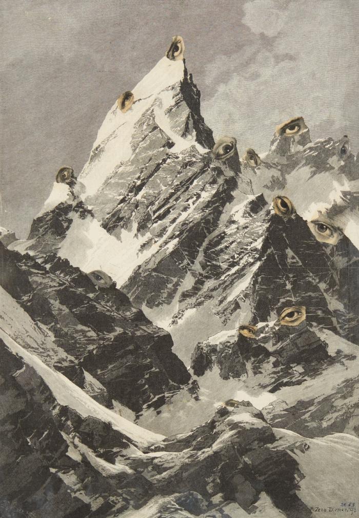 OHNE TITEL (GEBIRGE MIT AUGEN)