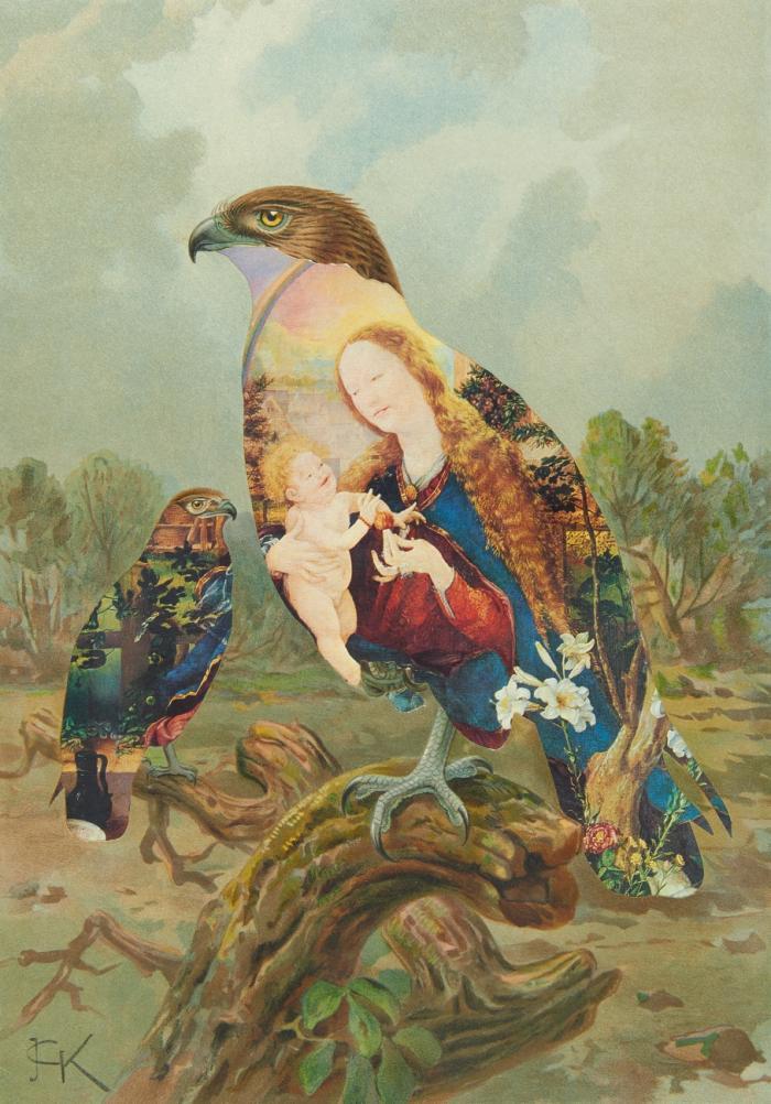 OHNE TITEL (GREIFVÖGEL, STUPPACHER MADONNA GRÜNEWALD)