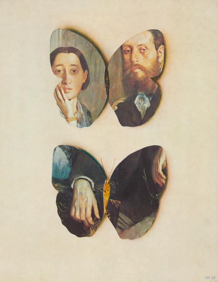 OHNE TITEL (ZWEI-PORTRÄT-SCHMETTERLINGE)