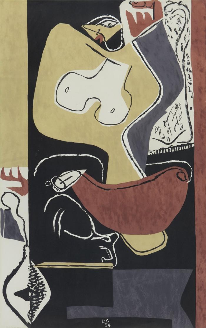 FEMME A LA MAIN LEVÉE