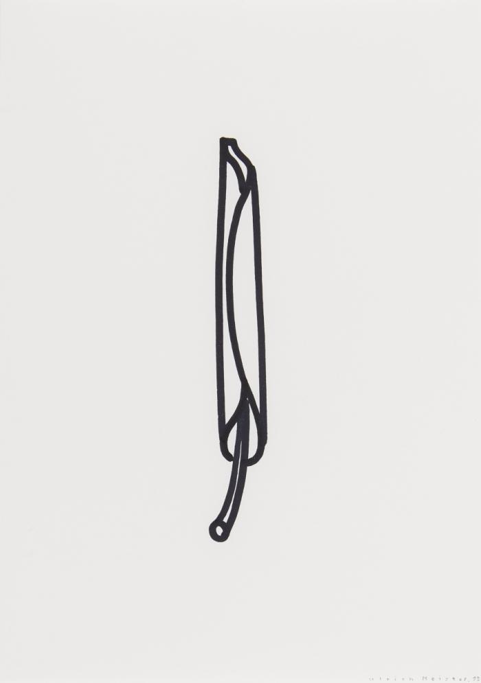 OHNE TITEL (GEROLLTES BLATT)