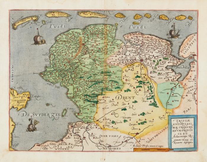 Frisiae antiquissimæ trans rhenum provinci et Adiacentium Regionum Noua et Exacta desemptio.